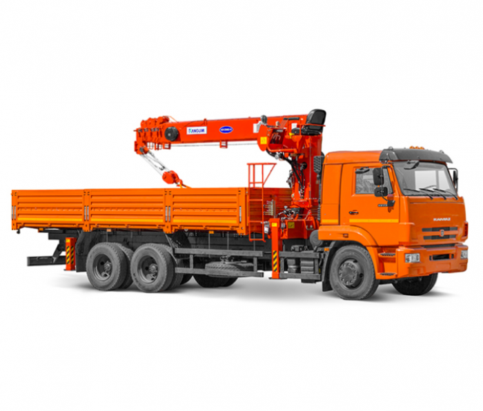 Бортовые автомобили с КМУ (тросовые)