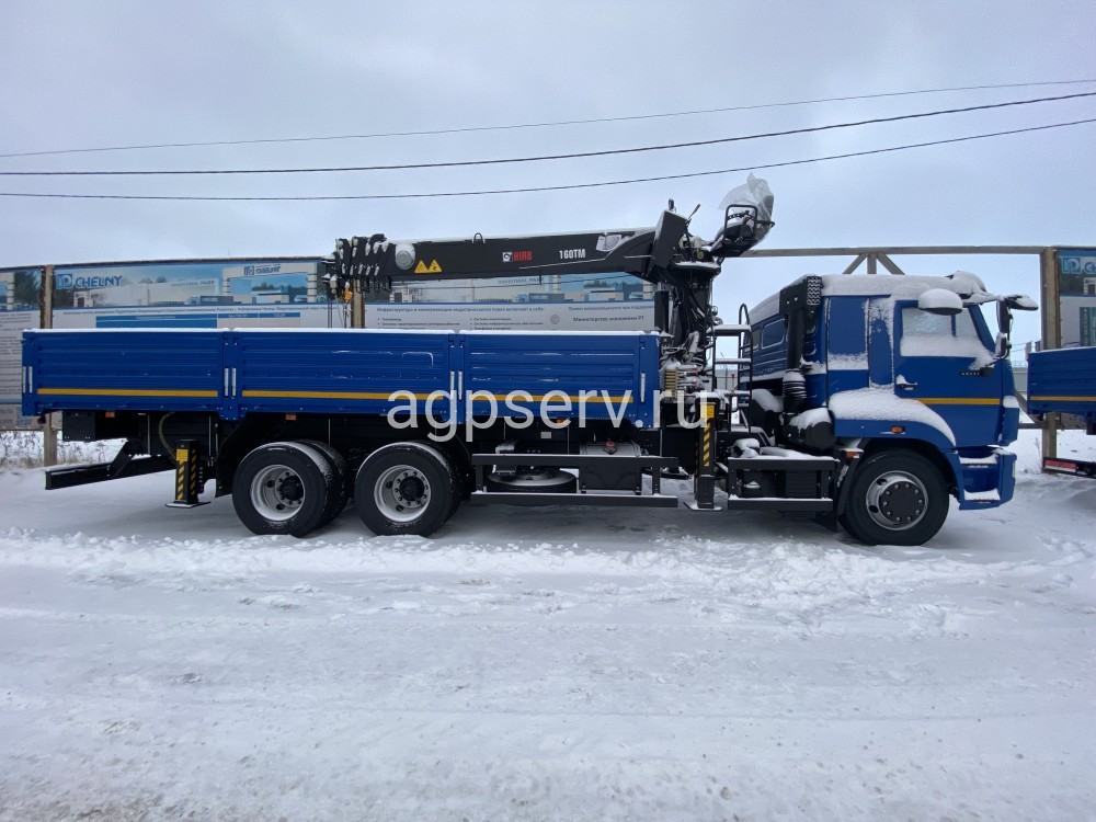 Автомобиль бортовой 438210 на шасси Камаз 65117-3010-48 с КМУ HIAB-160TМ
