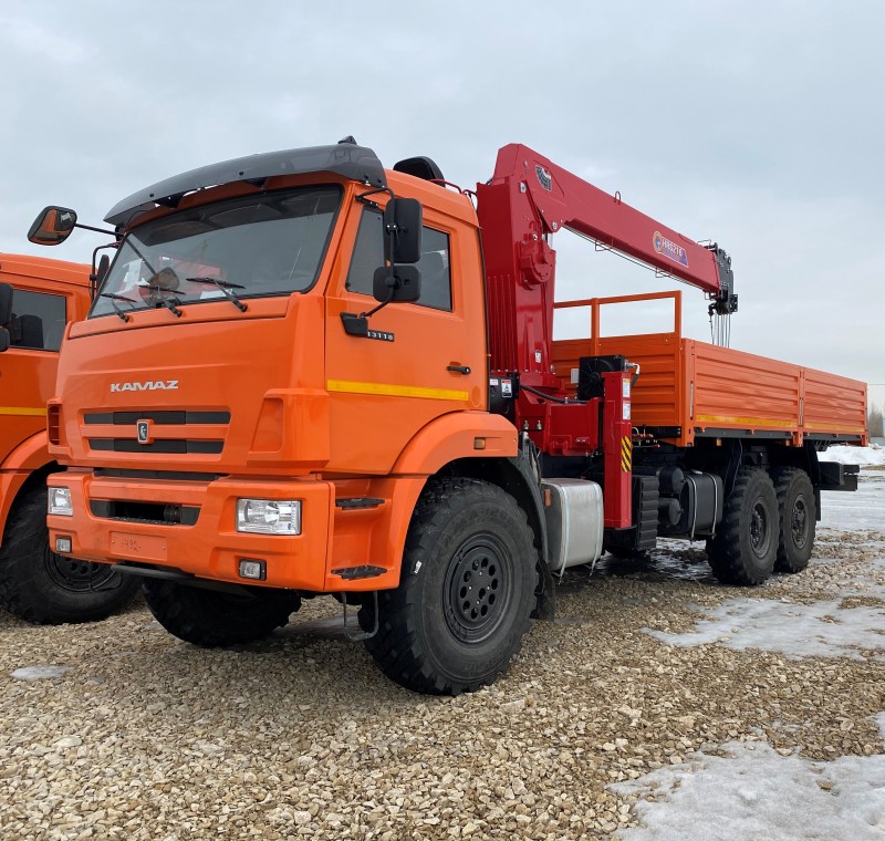 Автомобиль бортовой 438240 на шасси Камаз 43118-23027-50 с КМУ HORYONG HRS216