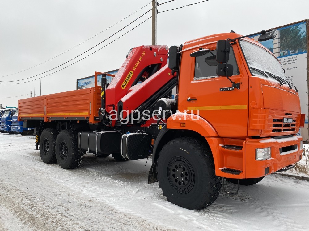Автомобиль бортовой 438240 на шасси Камаз 43118-73094-50 с КМУ INMAN IM 320
