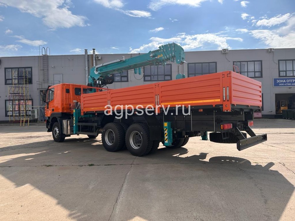 Автомобиль бортовой 4382Н0 на шасси HONGYAN CQ3346HV39D с КМУ HKTC8026