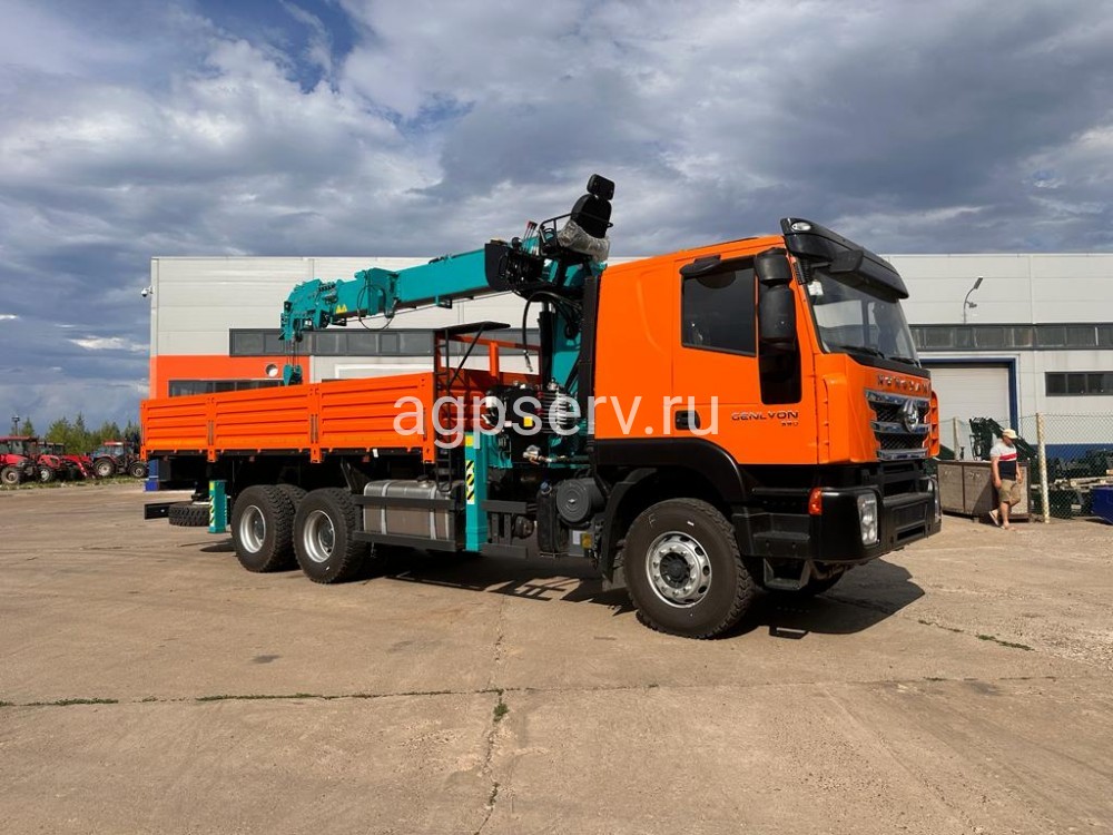 Автомобиль бортовой 4382Н0 на шасси HONGYAN CQ3346HV39D с КМУ HKTC8026