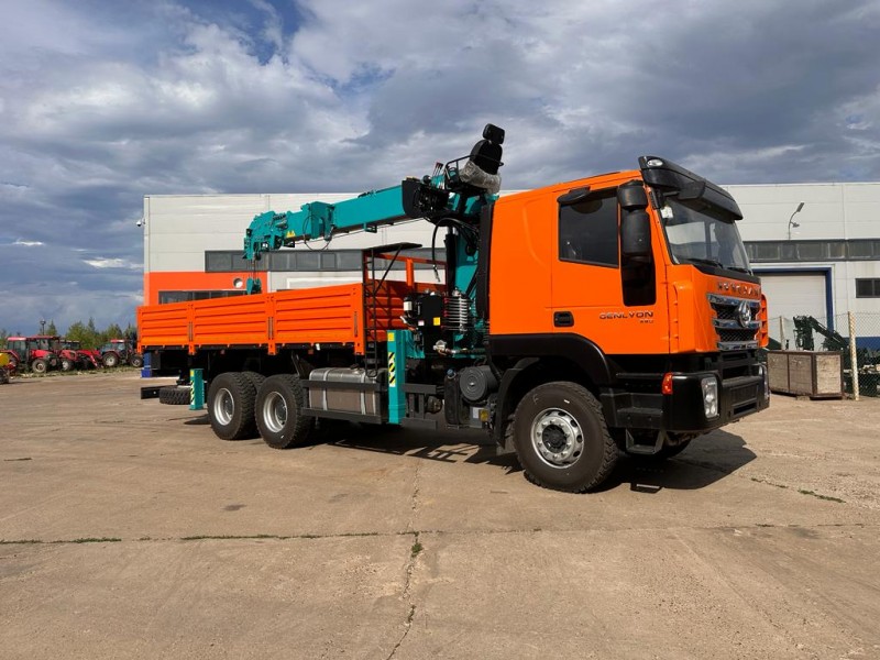 Автомобиль бортовой 4382Н0 на шасси HONGYAN CQ3346HV39D  с КМУ HKTC8026